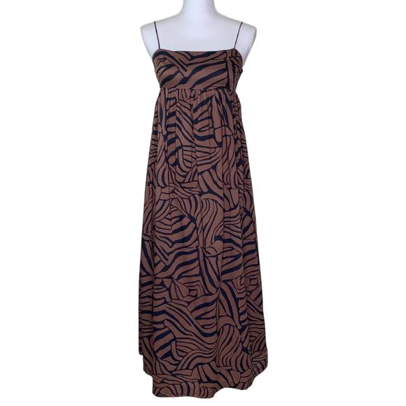 Rails Lucille Moroccan Nights Brown & Black Print Sundress Midi Dress - Picture 3 of 8